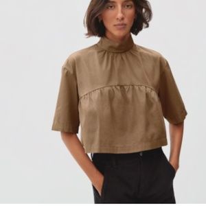 Everlane The Tiered Mockneck Top NWT
